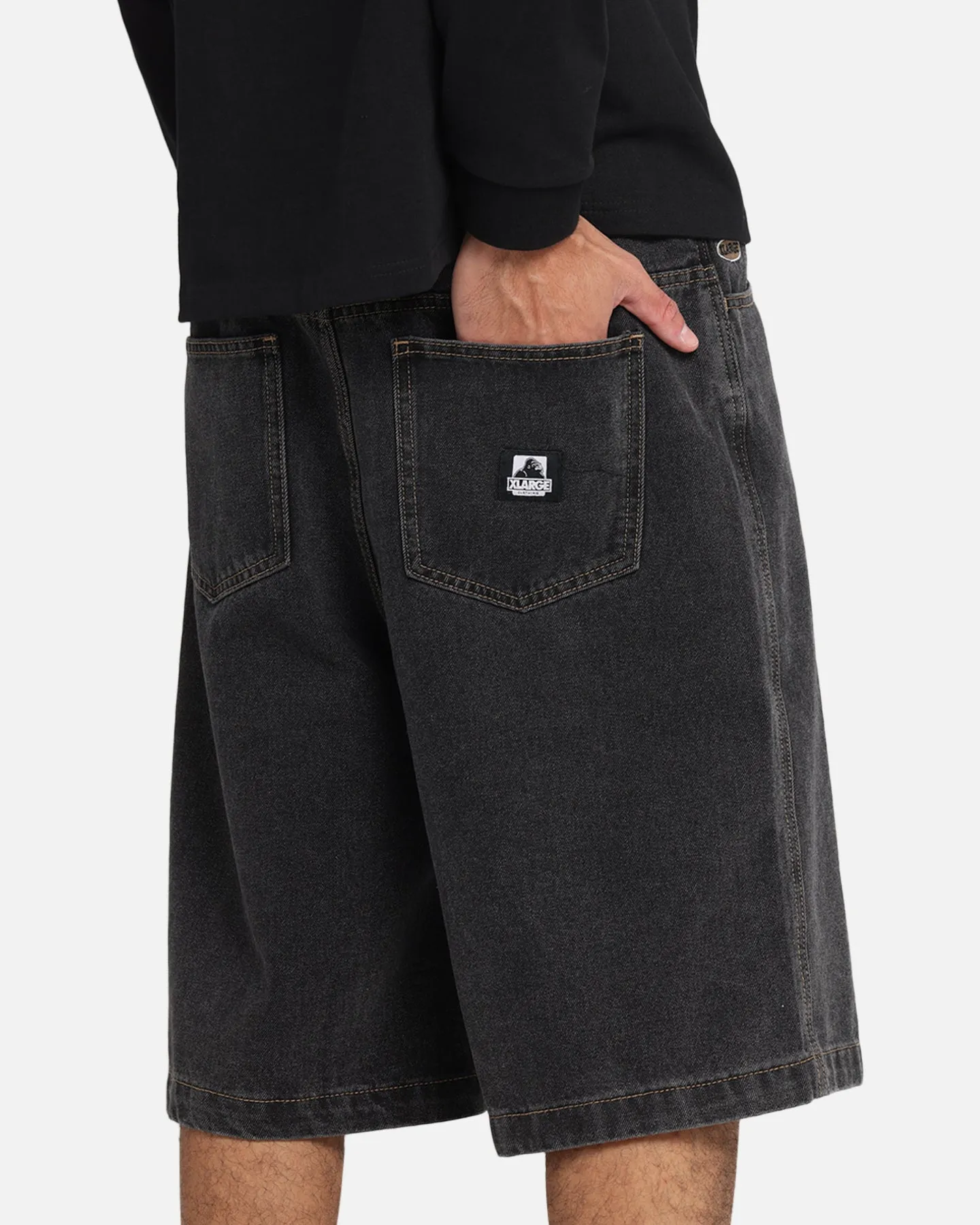 Reinforced Stitching SturdyBeltLoops X-Large Bull Denim 91 Shorts Washed Black