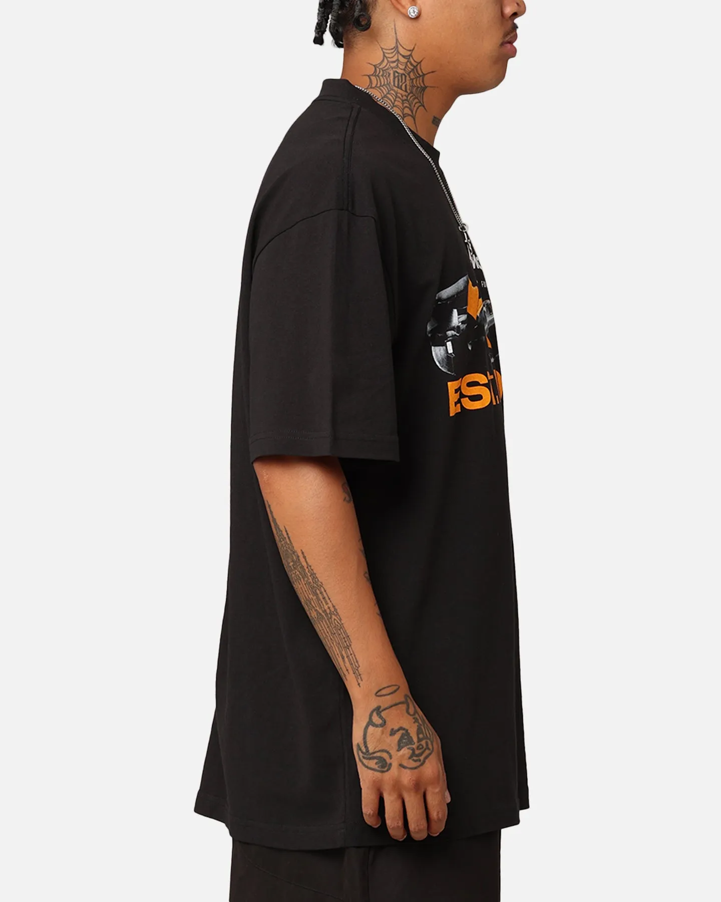 Mitchell & Ness X McLaren Vintage Poster T-Shirt Faded Black Stylish Details