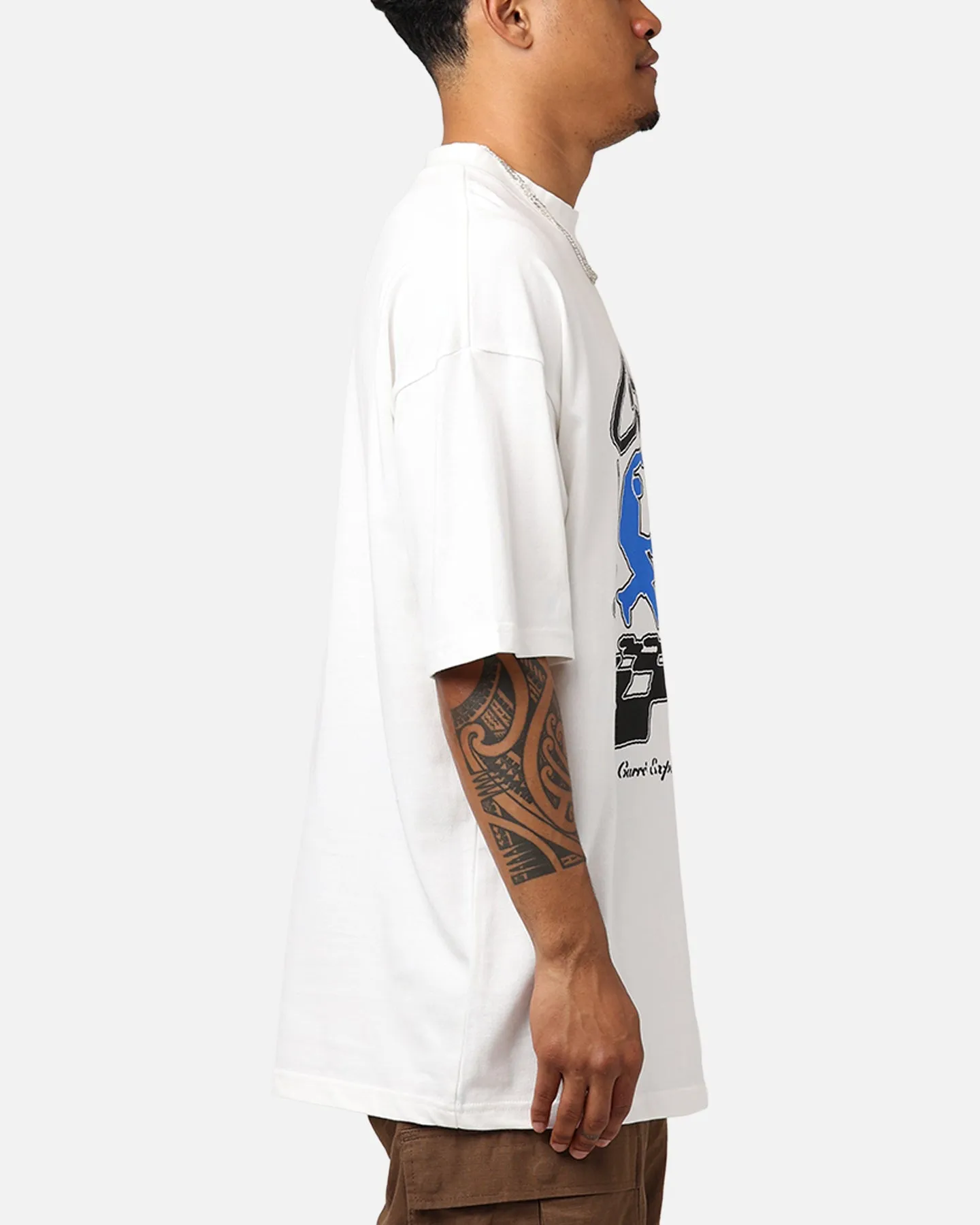 Carr?? Dinner Party Oversized T-Shirt Off White Sporty Chic On-the-Go Fashion
