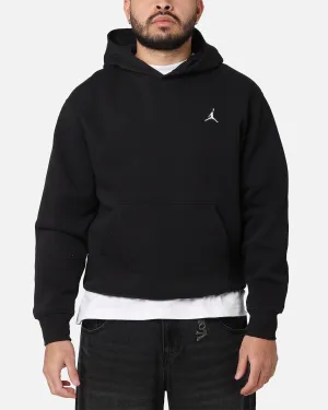 Jordan Brooklyn Fleece Pullover Hoodie Black/White Double Stitched Seams