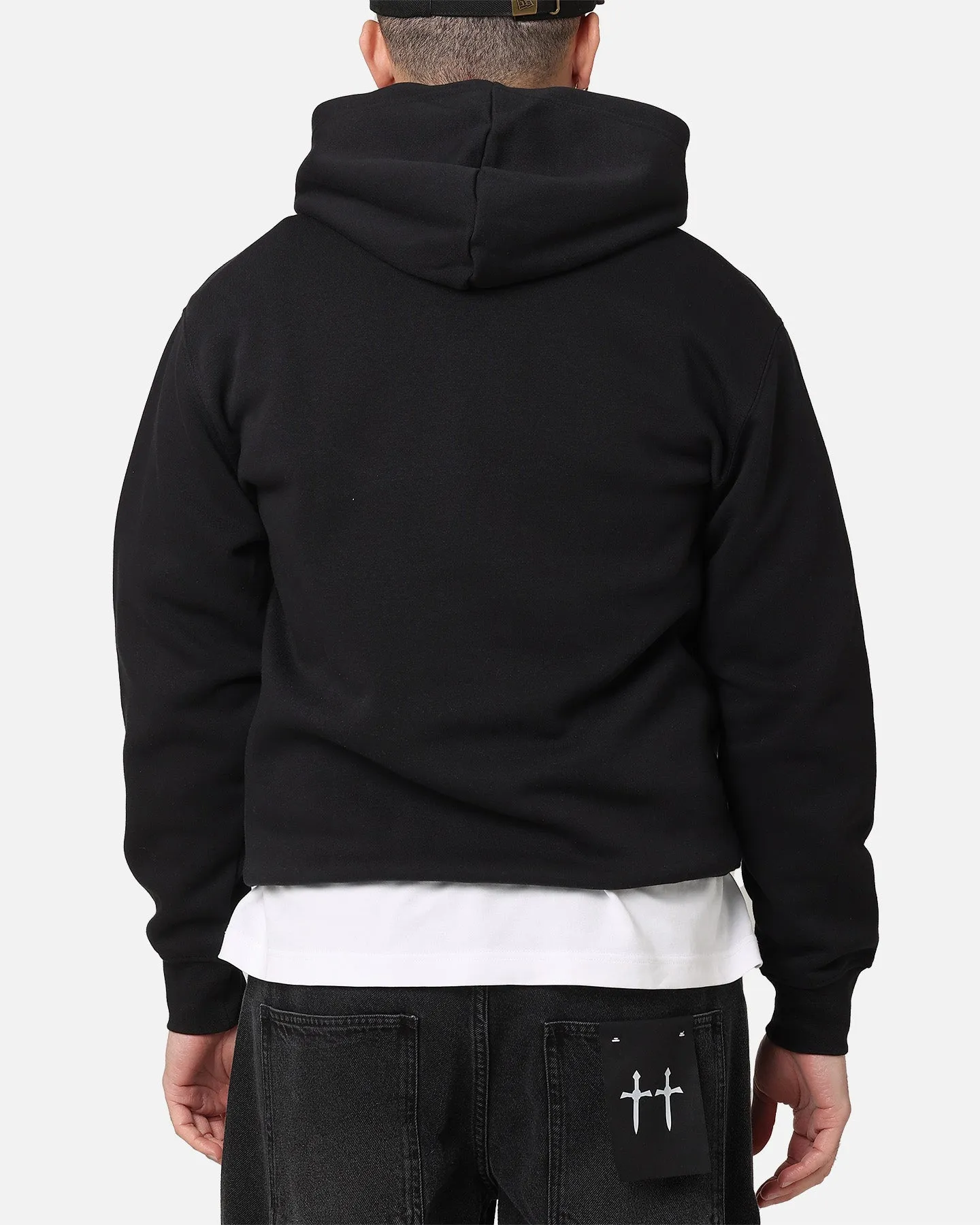 Jordan Brooklyn Fleece Pullover Hoodie Black/White Ringtail possum like Breathable Material