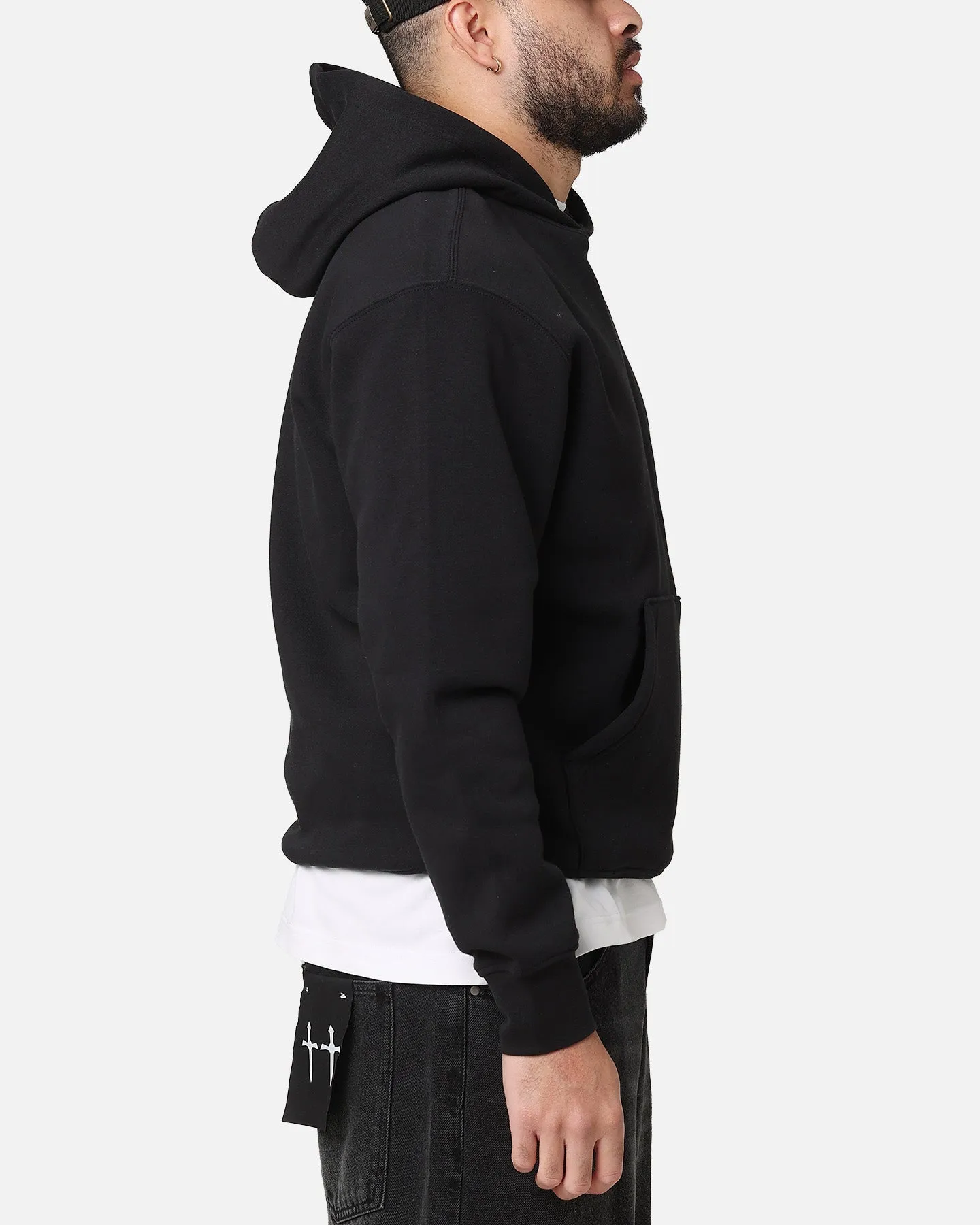 Jordan Brooklyn Fleece Pullover Hoodie Black/White Street Appeal Work From Home