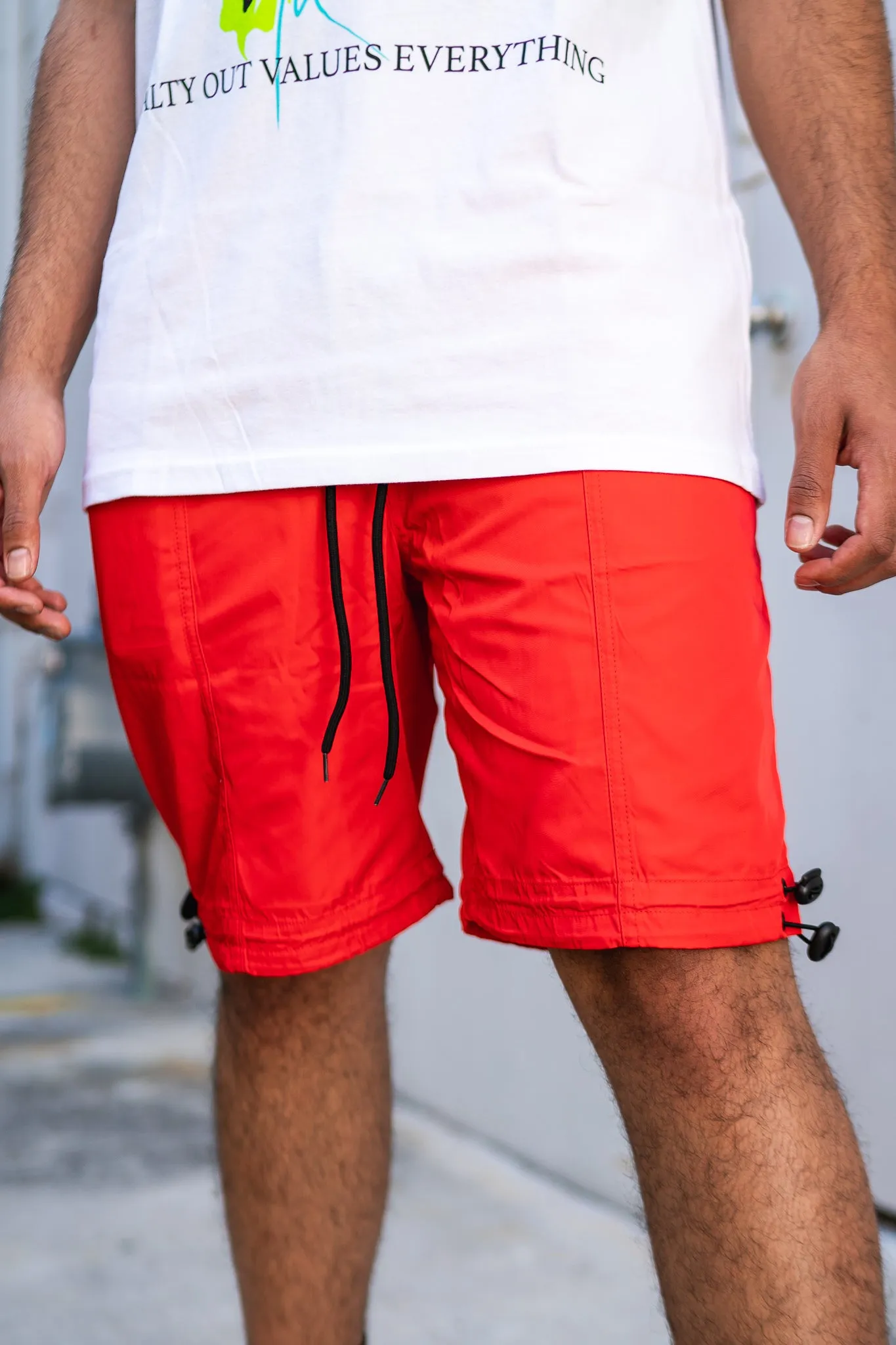 Hyper Track Shorts (Red/Black) Cozy Design Self Love