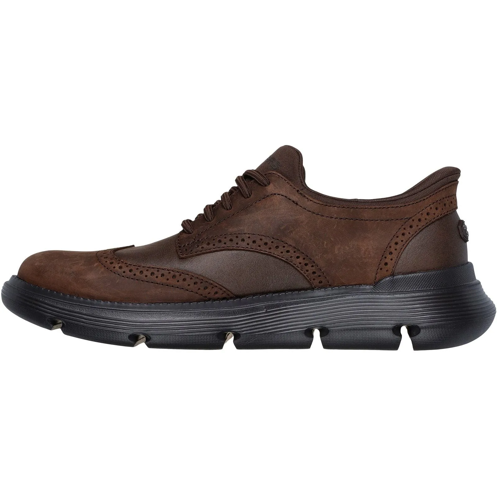 Comfort Fit Skechers Mens Garza Sully Shoe Cocoa