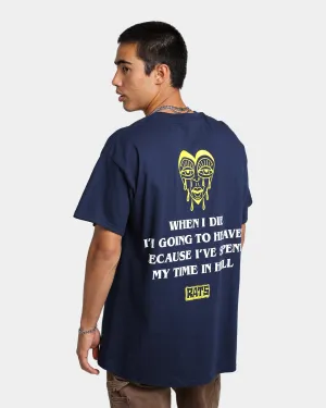 Active Trend Look Soft Material Rats Get Fat When I Die T-Shirt Navy