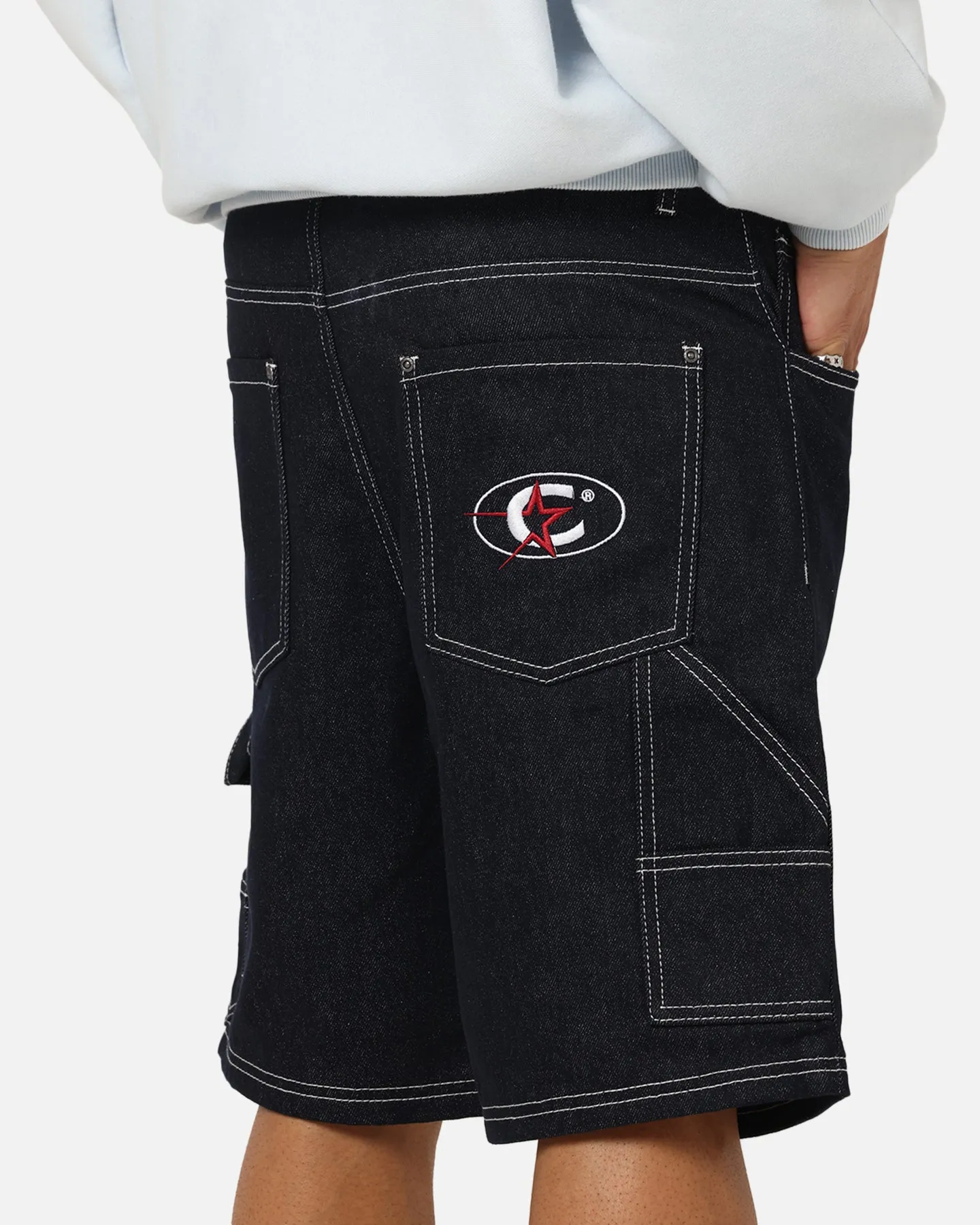 AntiStaticCoating Carre Carpenter Jorts Indigo Denim