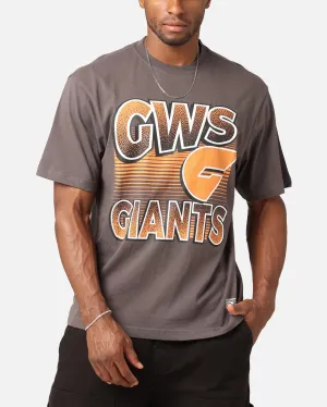 Mitchell & Ness Greater Western Sydney Giants Inline Stack T-Shirt Faded Black Tagless Design yoga clothing