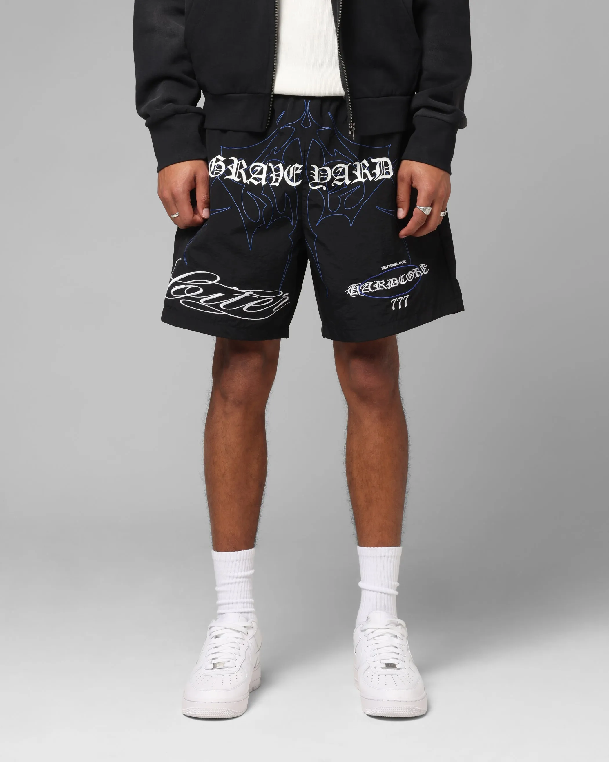 Chilly Weather Loiter Hardcore Walk Shorts Black