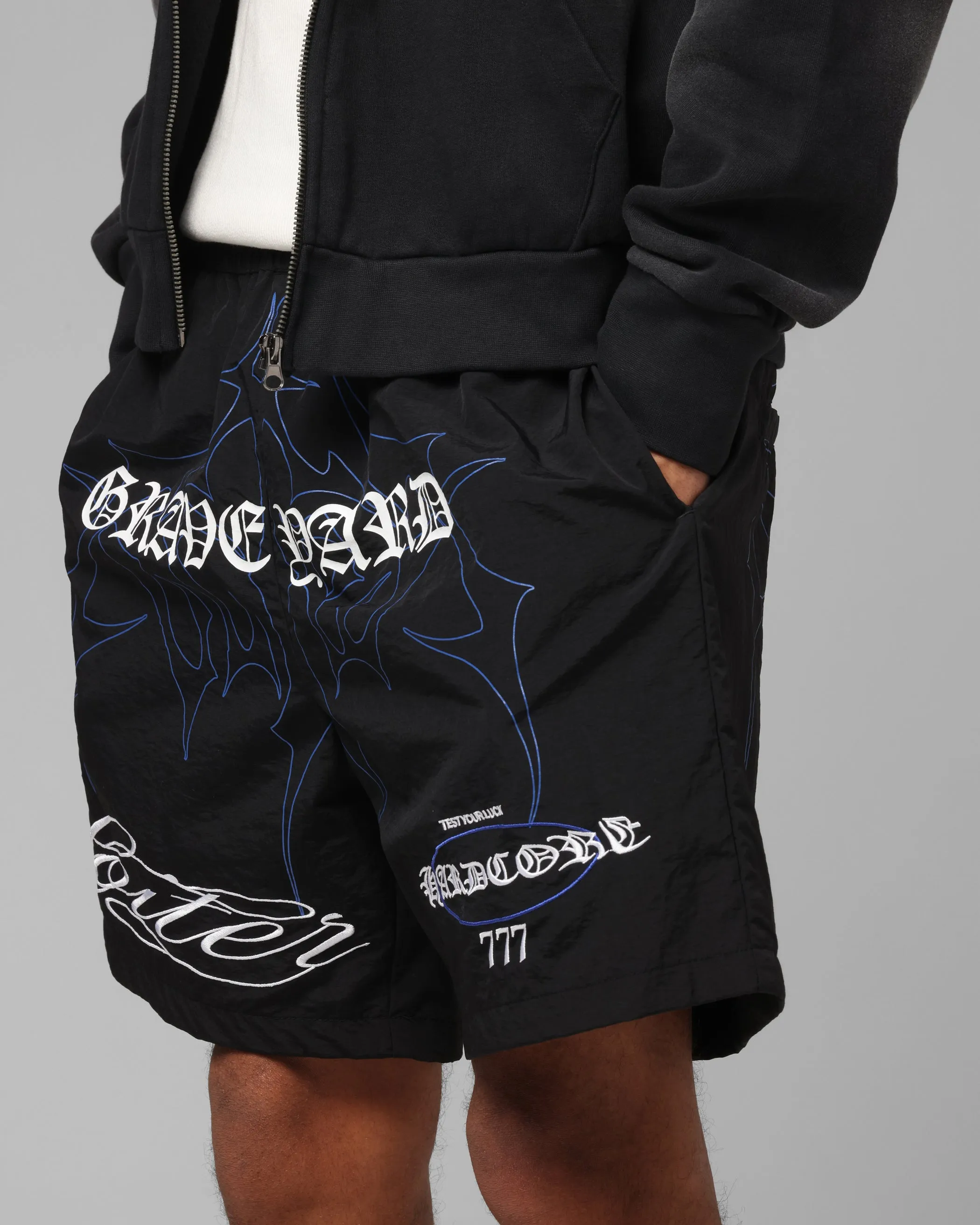 Perfect Style Loiter Hardcore Walk Shorts Black