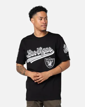 Pro Standard Las Vegas Raiders SJ T-Shirt Black Relaxed and Easy Foam Print Detail