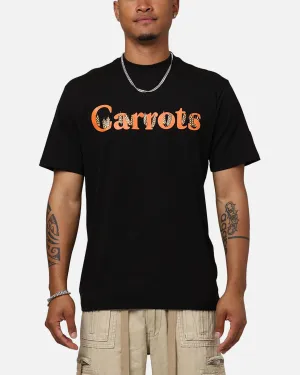 Premium Material Layering Options Carrots By Anwar Wordmark T-Shirt Black