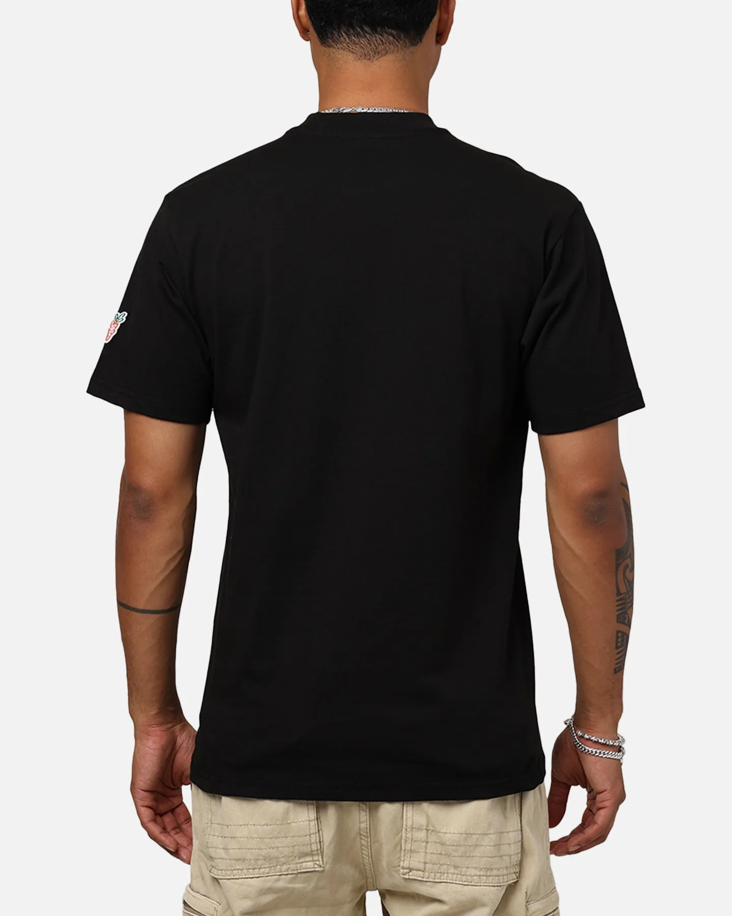 Carrots By Anwar Wordmark T-Shirt Black NonIronTechnology