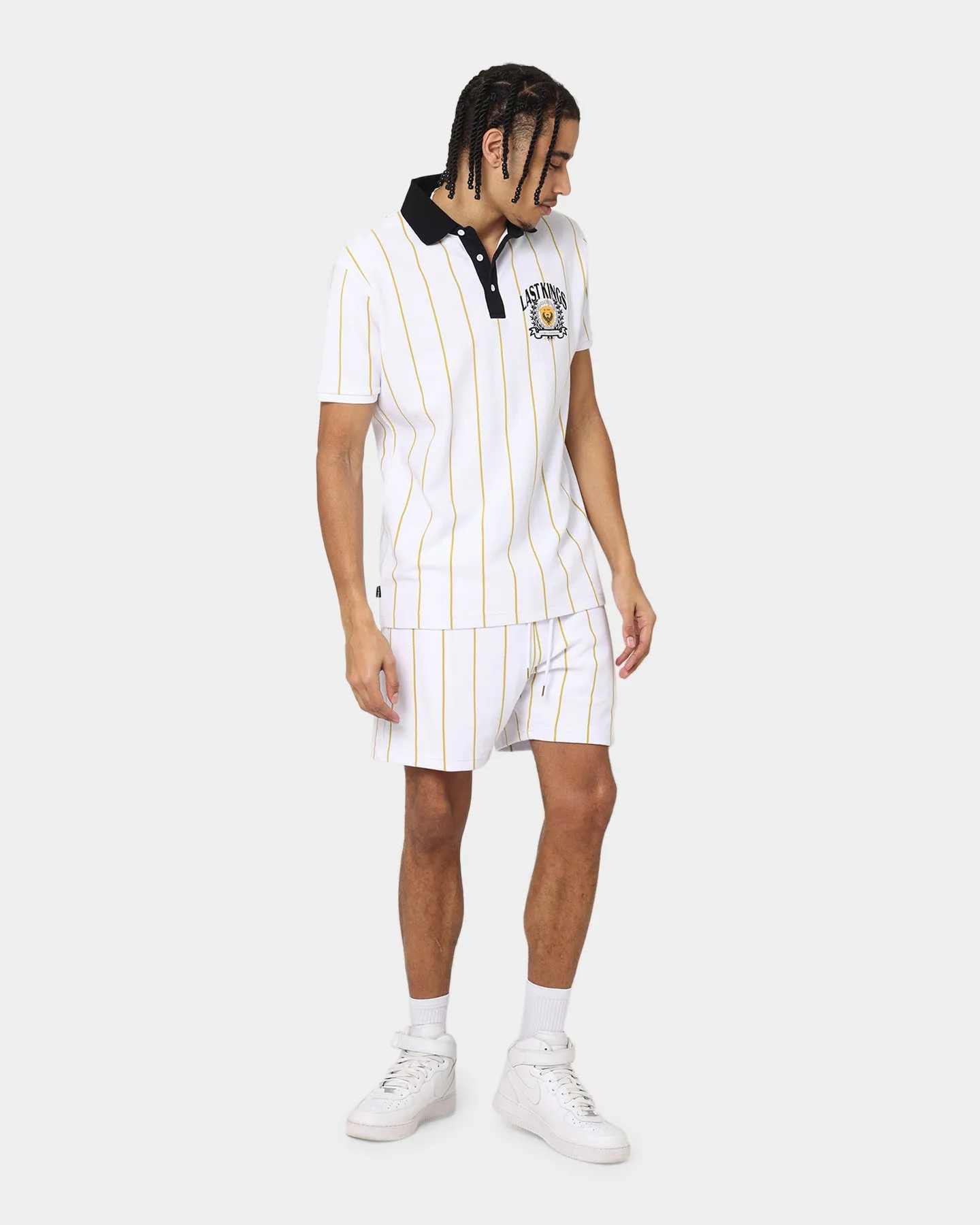 tall sizing plain shorts Last Kings Cairo Walk Shorts White
