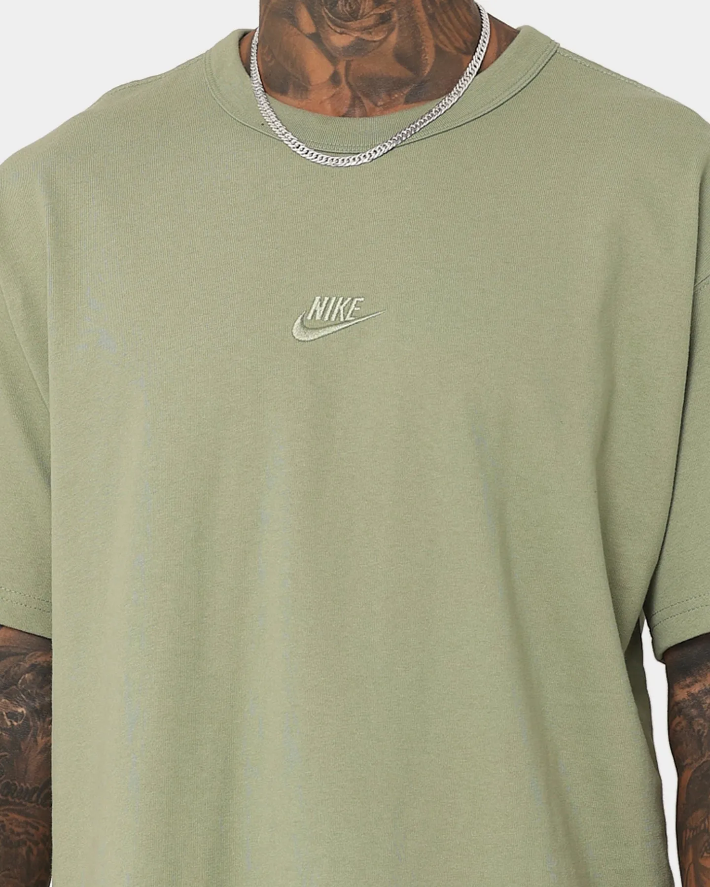 Nike Sportswear Premium Essentials Sustainable T-Shirt Oil Green High Density Cotton