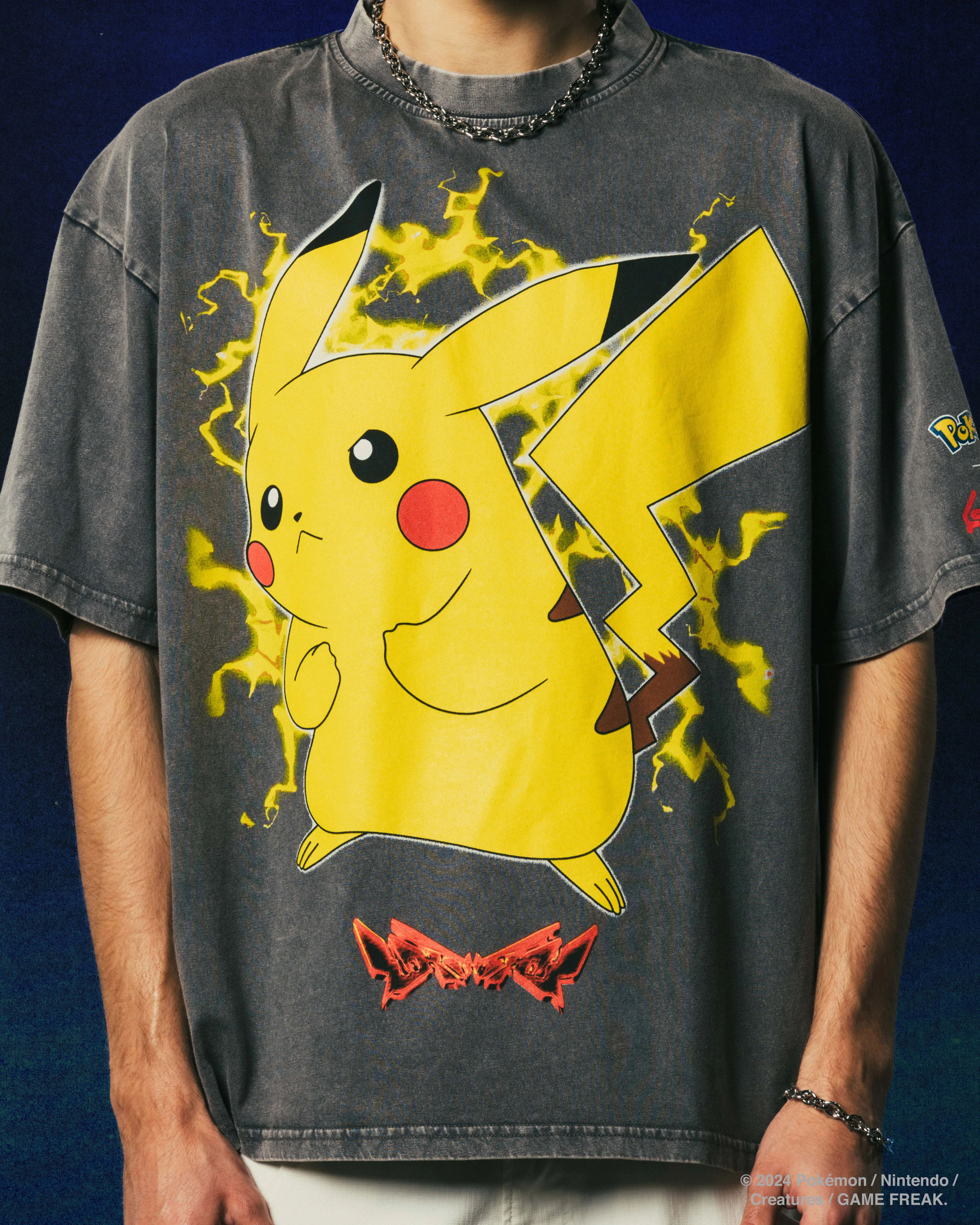 Trendy Fabric Cycling endurance Pok??mon By Loiter Pikachu Premium T-Shirt Charcoal