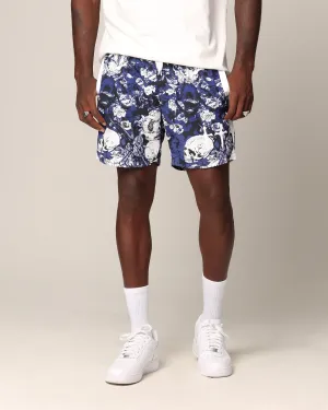 Saint Morta Relic Nylon Shorts Blue/White Reflective Safety Stripes Outdoor Performance