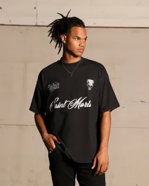 Timeless Top TearResistant Fabric Saint Morta Roadhouse Boxy T-Shirt Vintage Black