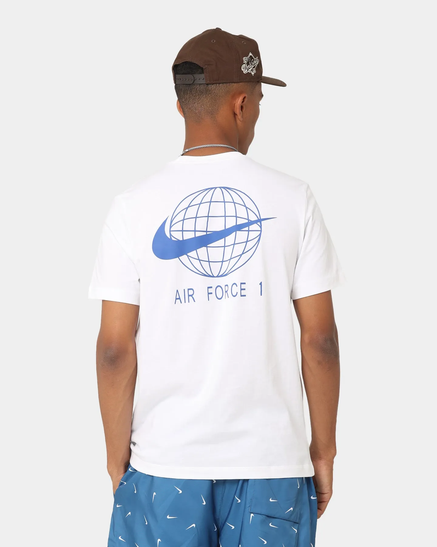 Wicking Interlock Knit Nike Nike Sportswear AF1 LBR T-Shirt White