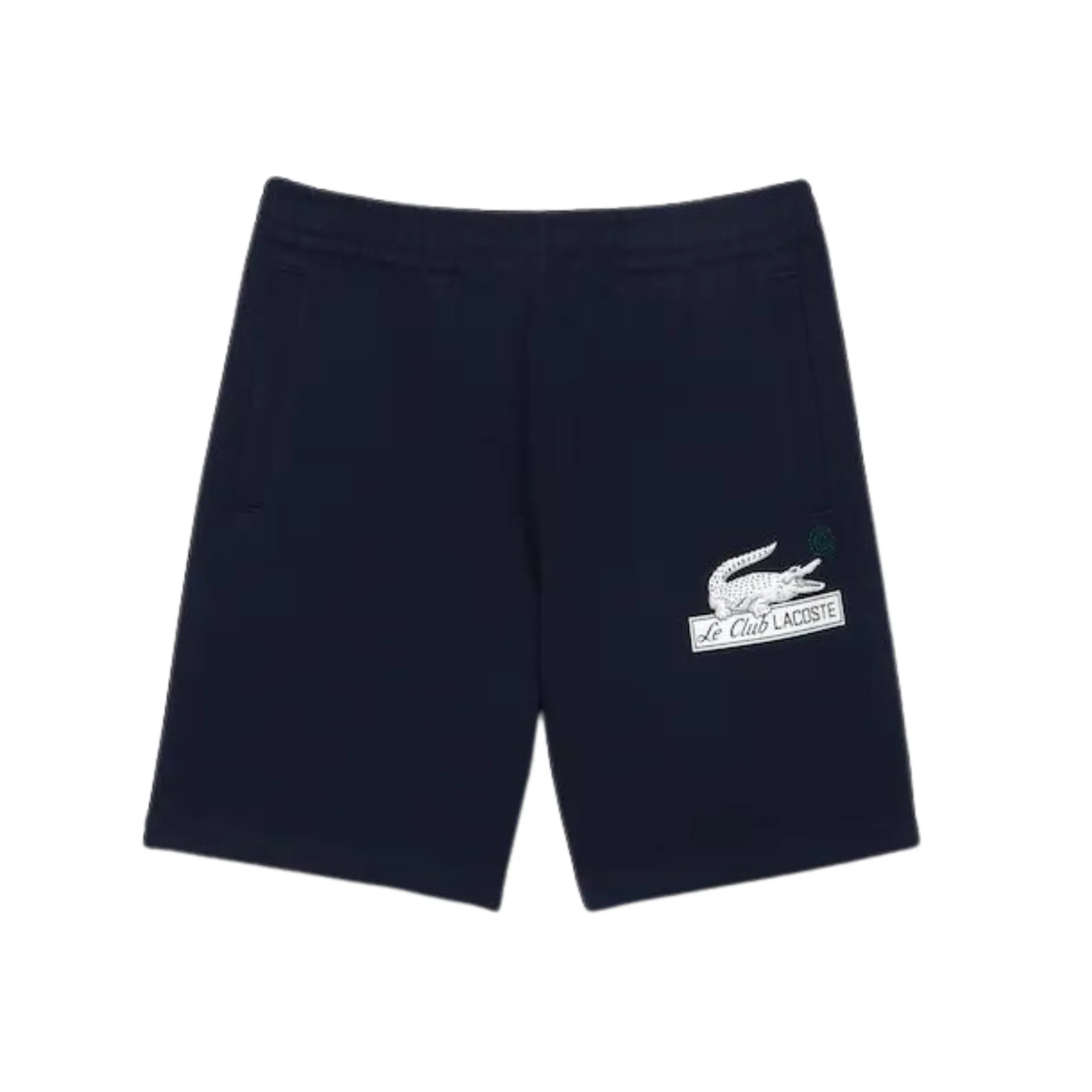 Wild Mood Lacoste Le Club Unbrushed Organic Cotton Fleece Shorts (Navy)