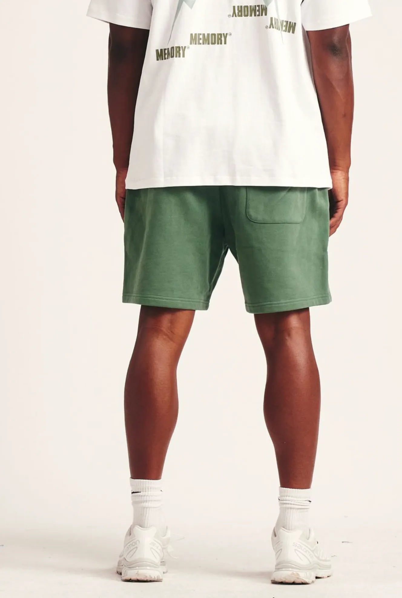 WaterRepellent HypoallergenicFabric Memory Lane "Mash Up" Forest Sweat Shorts