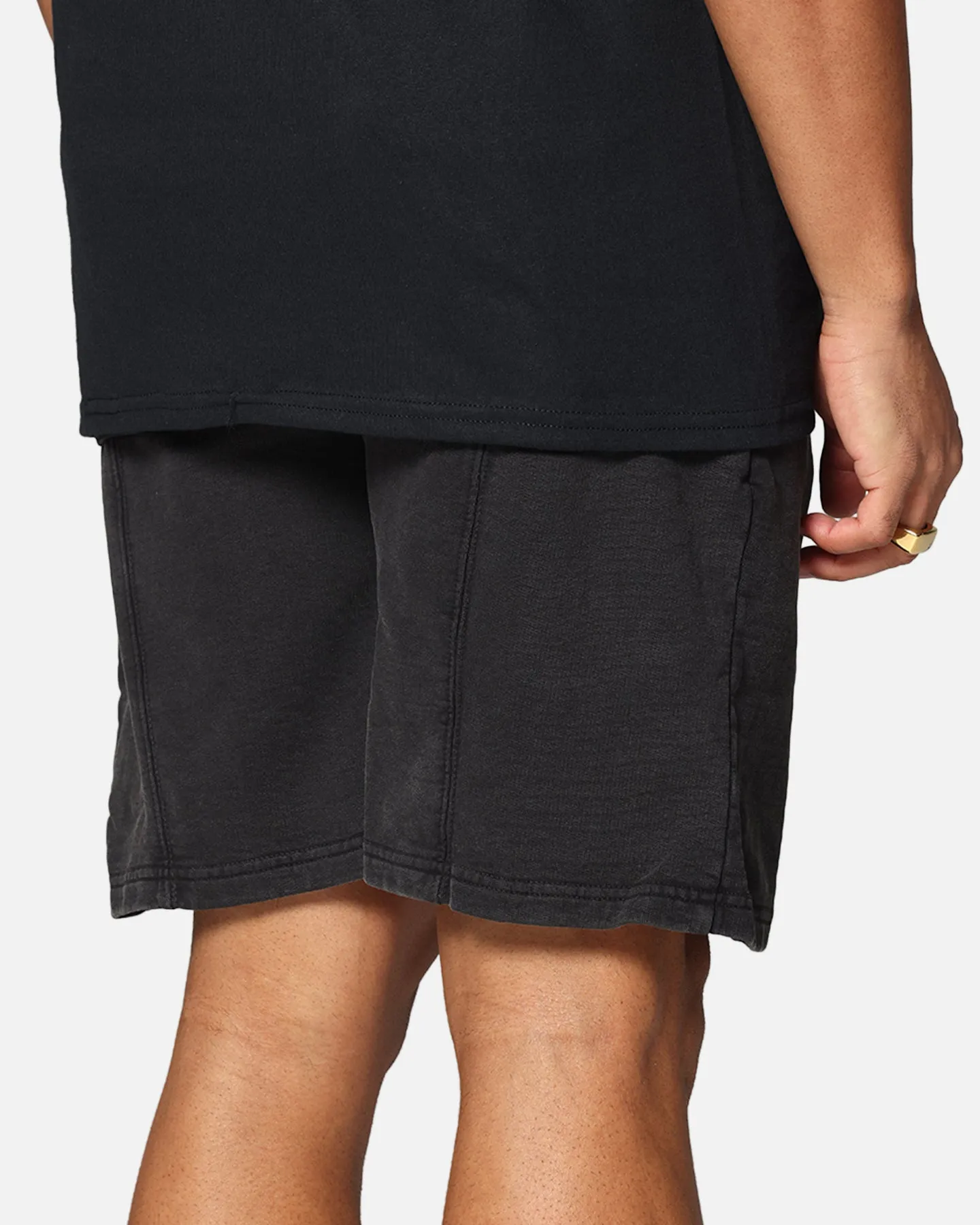 Chic Comfort Lounge Fit Dreamville Tonal Sweat Shorts Black Wash