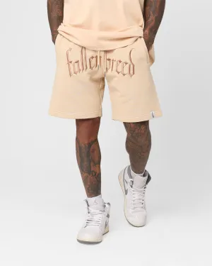Fallen Breed Logo Sweat Shorts Nude Summer Essential Light Comfort