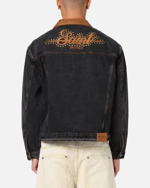 Saint Morta Rodeo Drive Denim Jacket Black Shadow Urban Commute