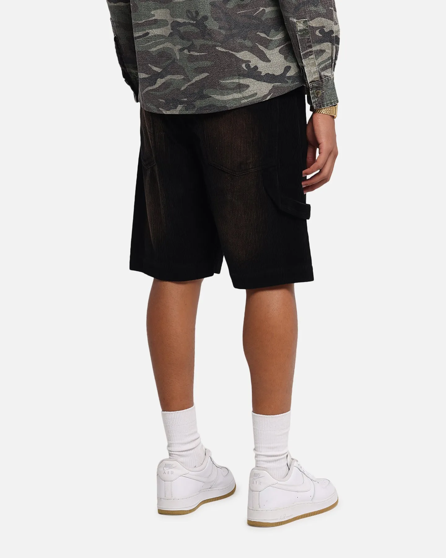 XXIII Corduroy Wash Jorts Black Sleek Design Sweat Wicking Channels