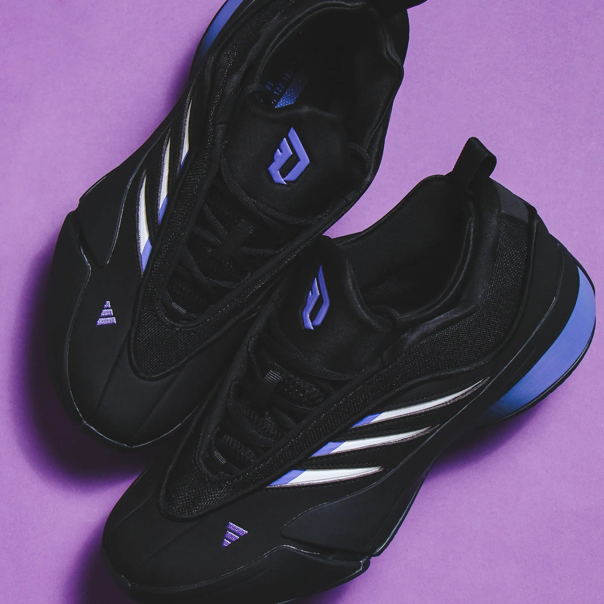 Adidas Basketball Men Dame 9 Black JI1938 Hyperlock Heel Clasp molded