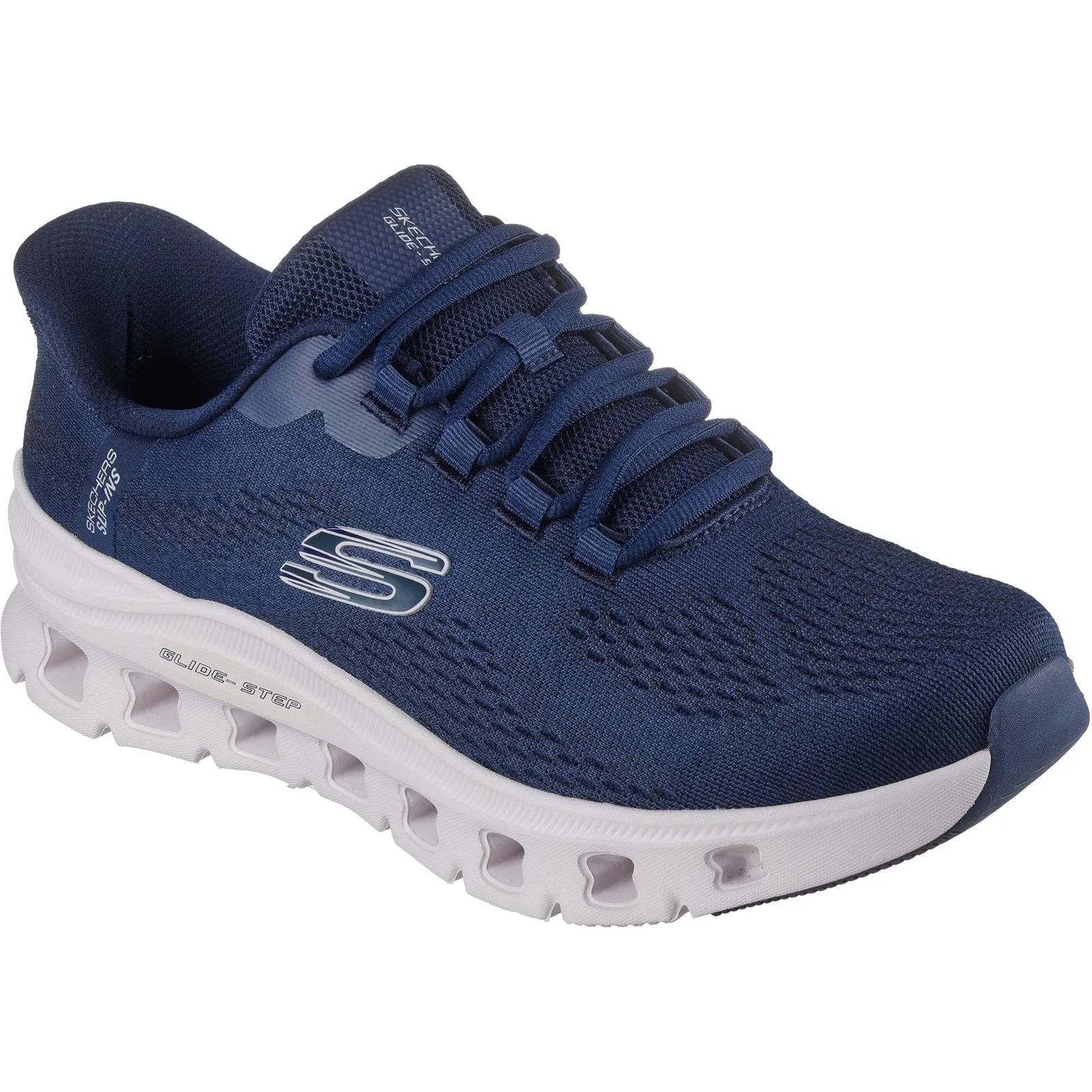 Comfortable fit Skechers Mens Glide-Step Pro Elron Trainer Navy