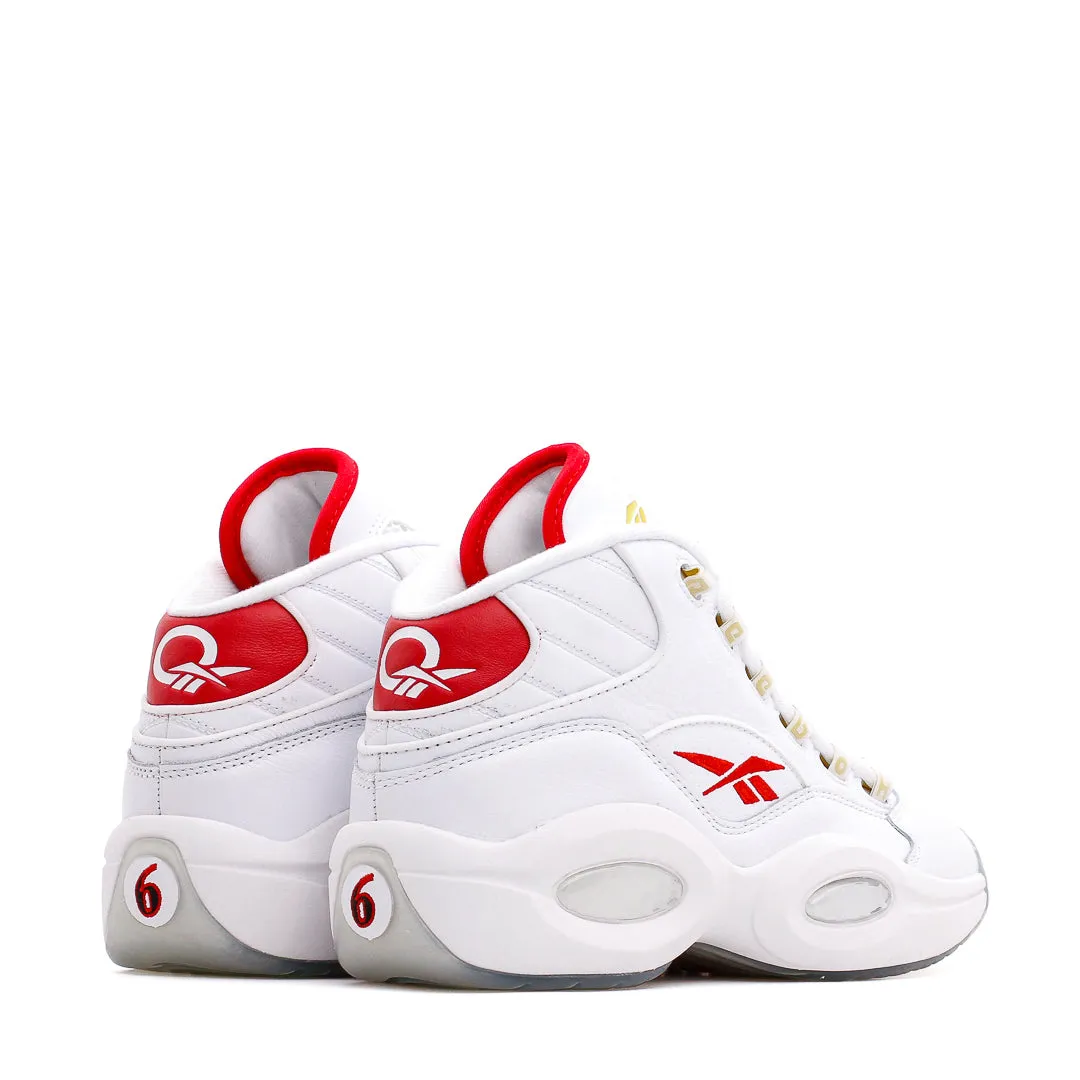 Full Game Performance Reebok Classics Basketball Men Question Mid Allen Iverson Dr J #6 White Red GX0230