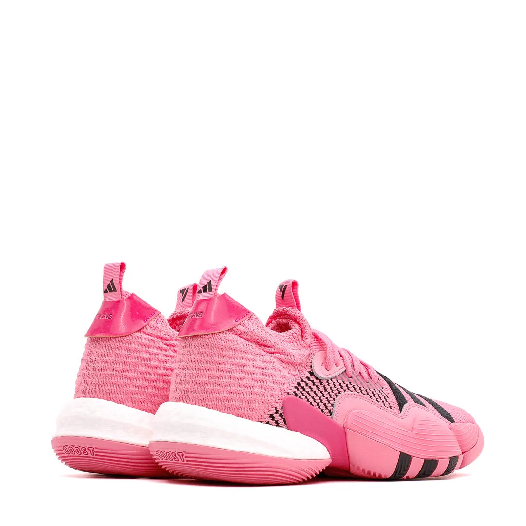 Adidas Basketball Men Trae Young 2 Pink IE1667 Canvas Fabric Proprioceptive Fit Tech
