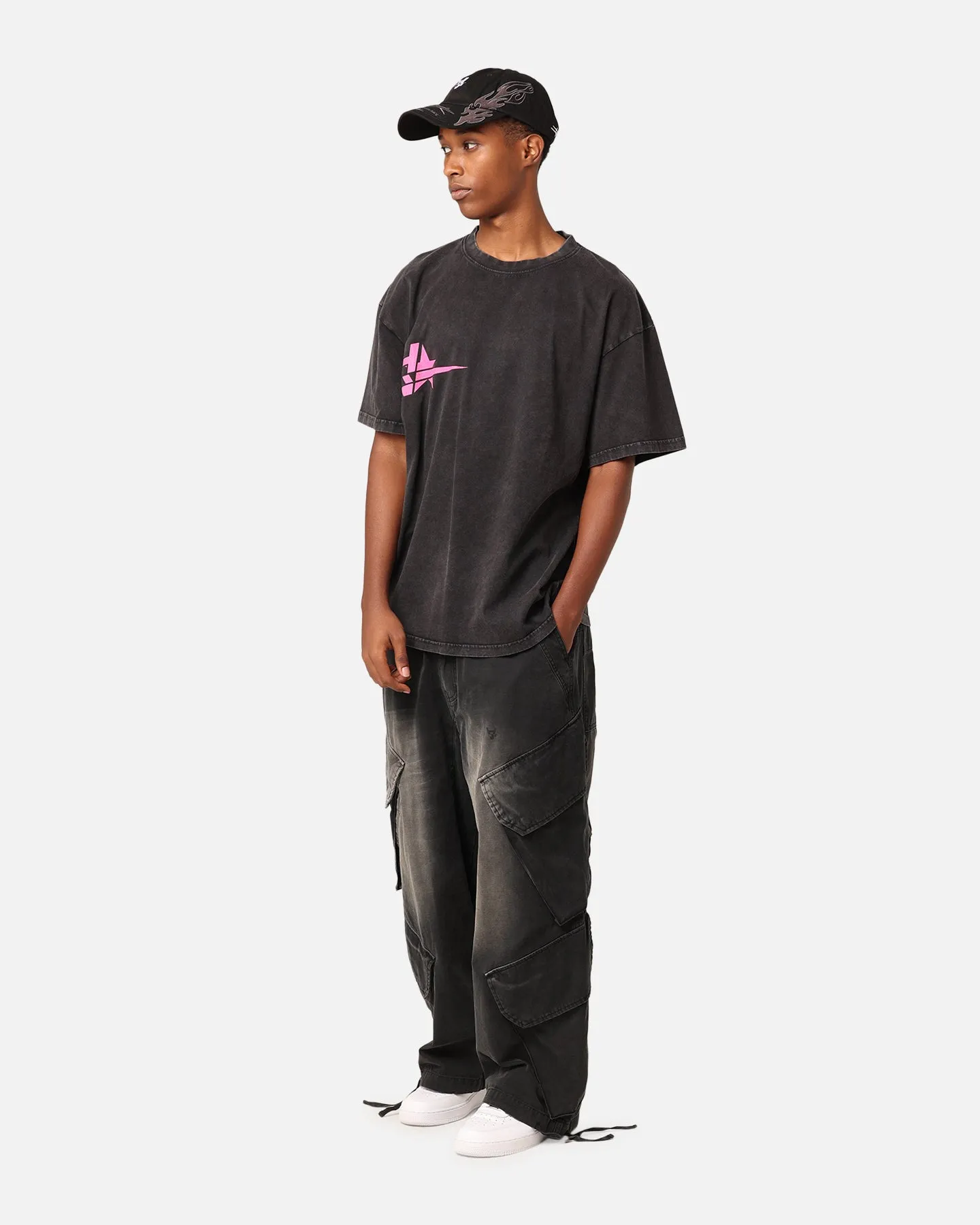 The Anti Order Astar T-Shirt Black Acid Wash Versatile Fit Everyday Layering