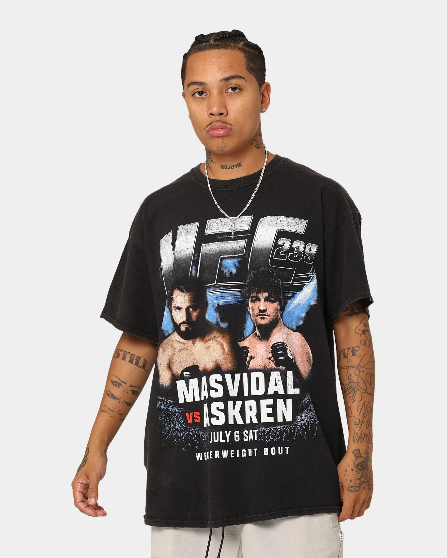 Easygoing Wear UFC By Goat Crew 239 Card Vintage T-Shirt Black Wash