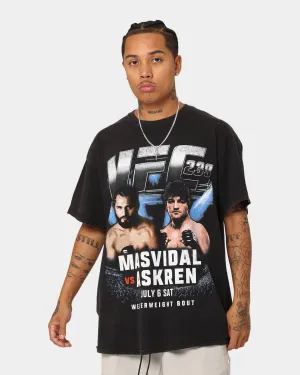 Easygoing Wear UFC By Goat Crew 239 Card Vintage T-Shirt Black Wash