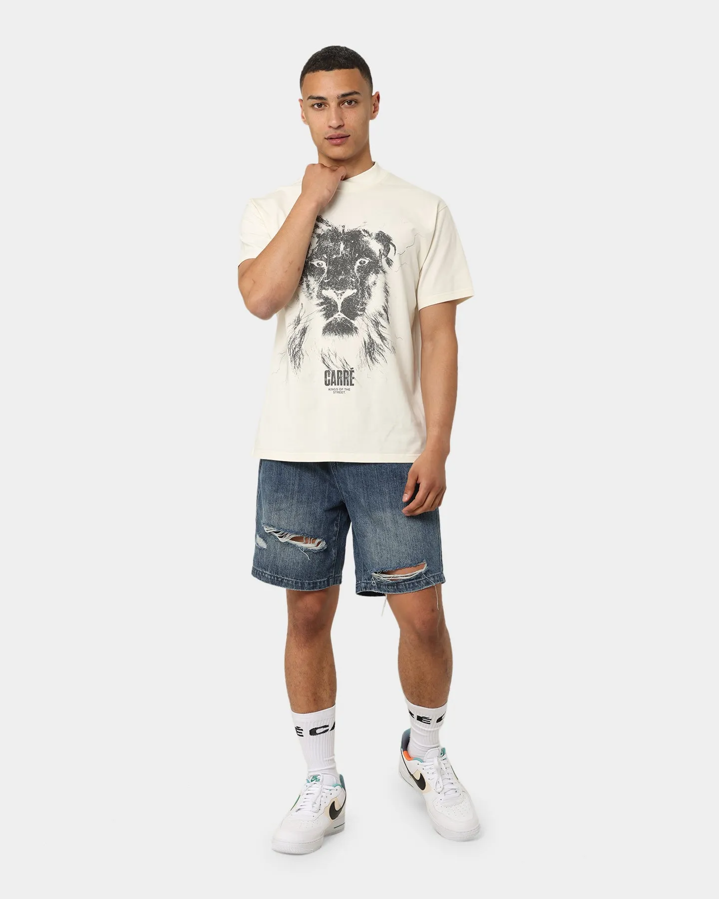 Classic Comfort Style Carr?? Kings Vintage T-Shirt Off White