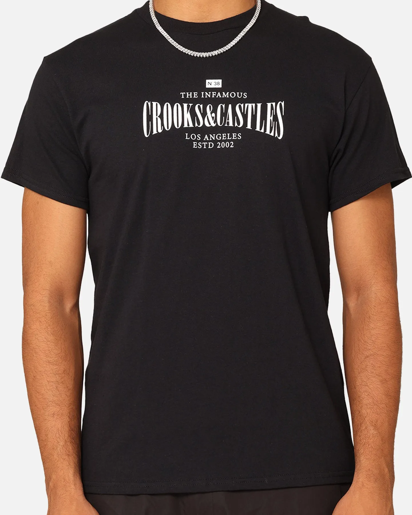 Crooks & Castles Infamous T-Shirt Black Stretch Knit
