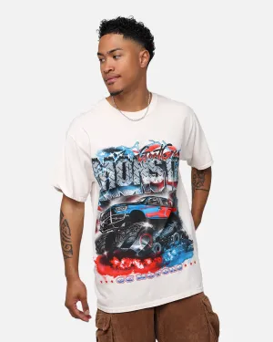 Goat Crew Motors T-Shirt Off White EcoFriendly Dye Sports Apparel