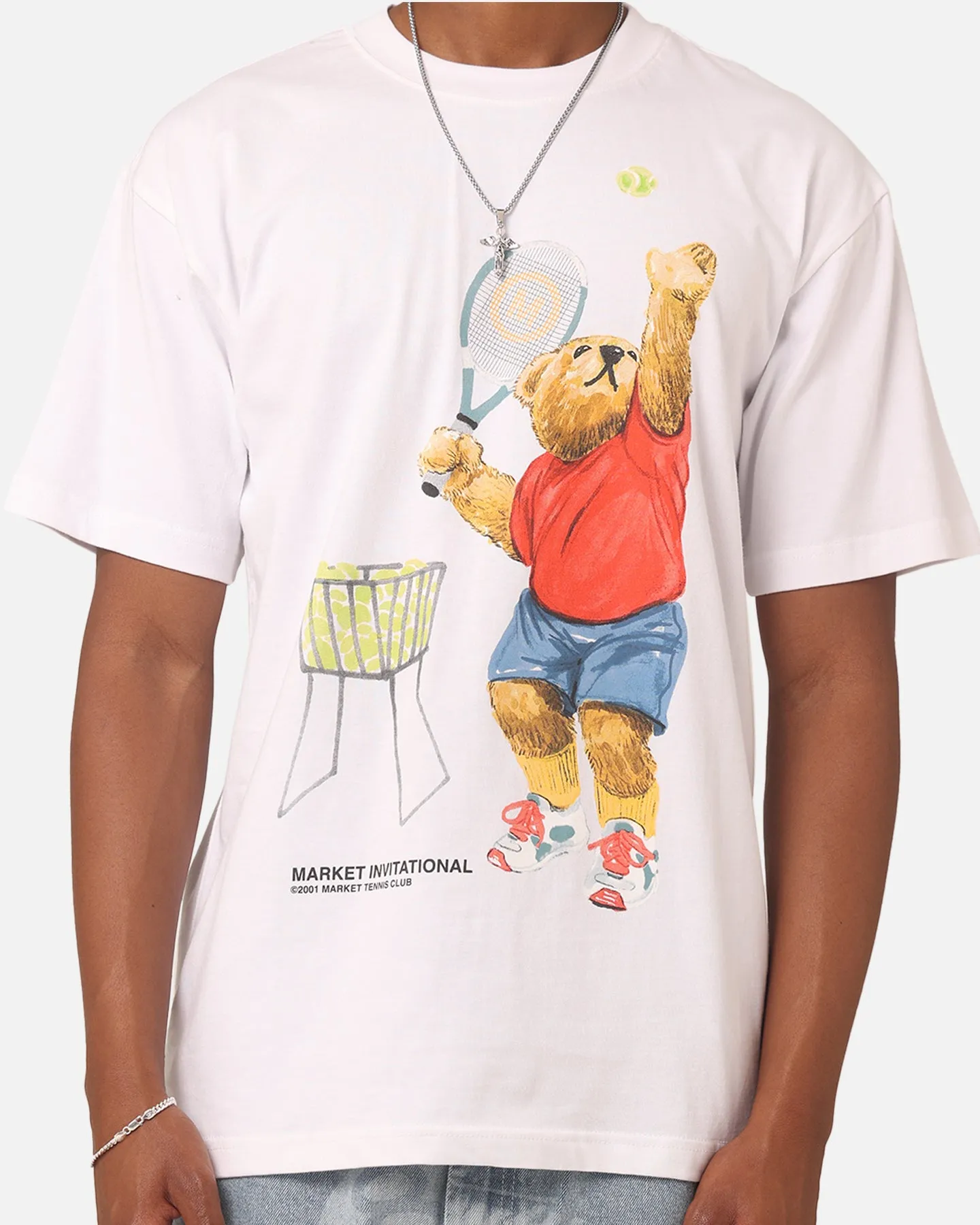 Market Invitational T-Shirt White Cool and Comfortable