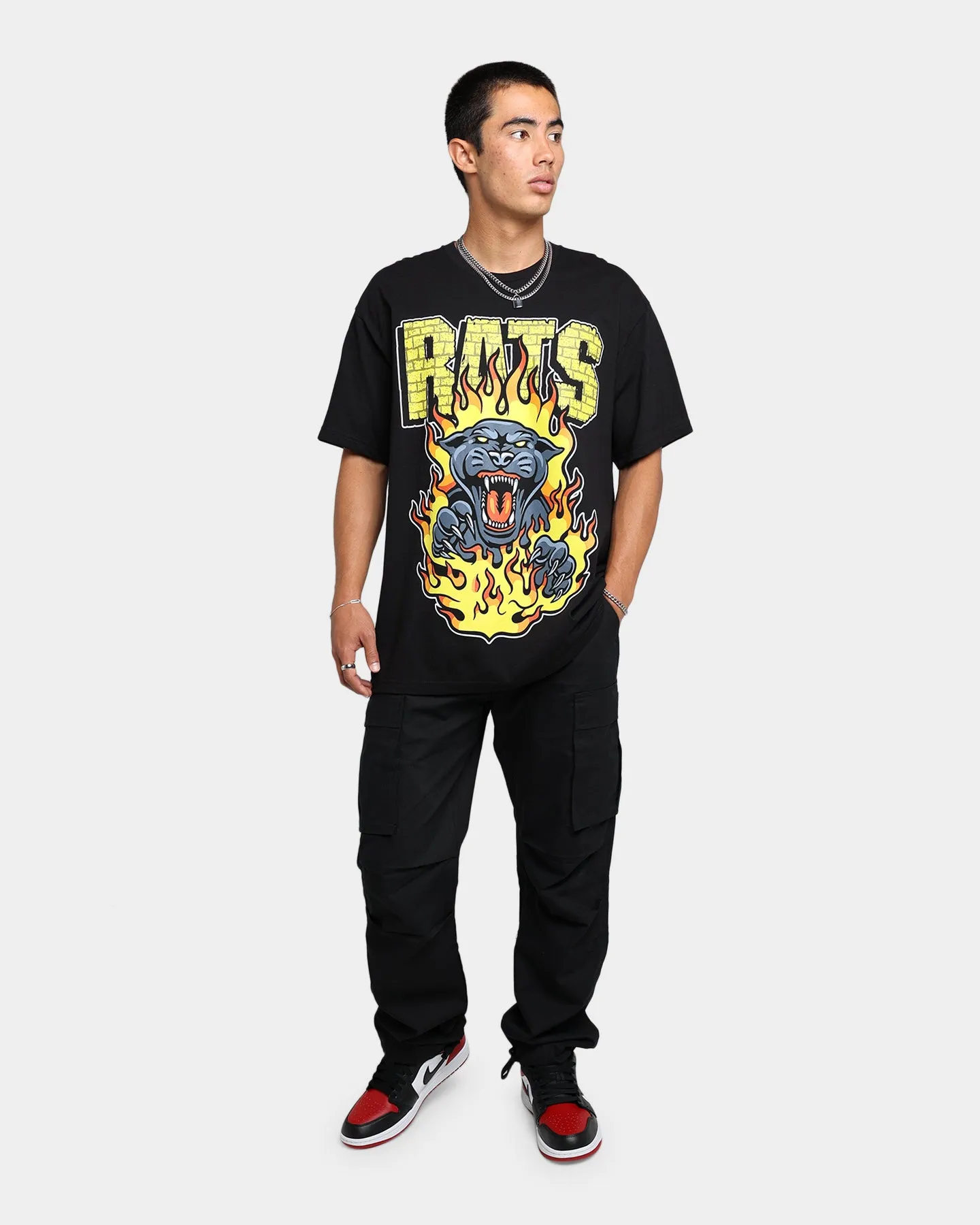 Rats Get Fat Rats Hellcat T-Shirt Black Stylish Wearable