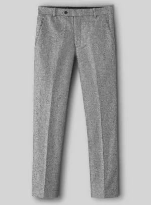 Modern Look Trendy Layer Vintage Plain Gray Tweed Pants
