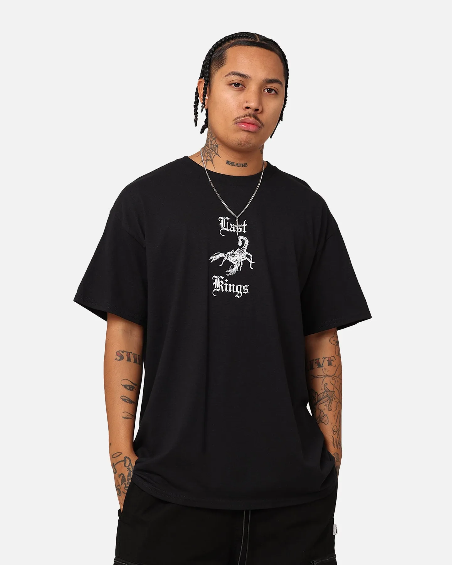 Last Kings Scorpion T-Shirt Black LongLastingColor Trendy popularity