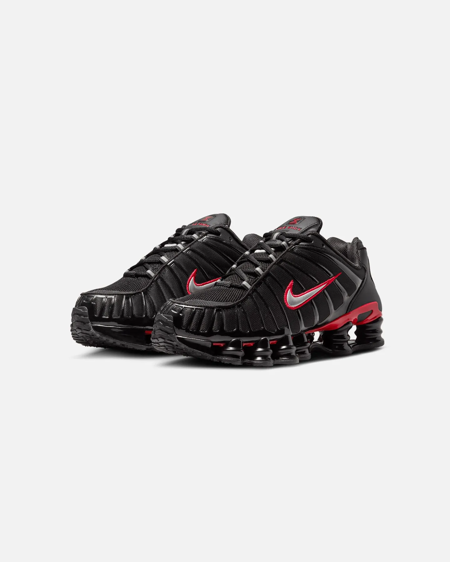 Nike Shox TL "Black Red" Black/Metallic Silver Slip Resistant Traction