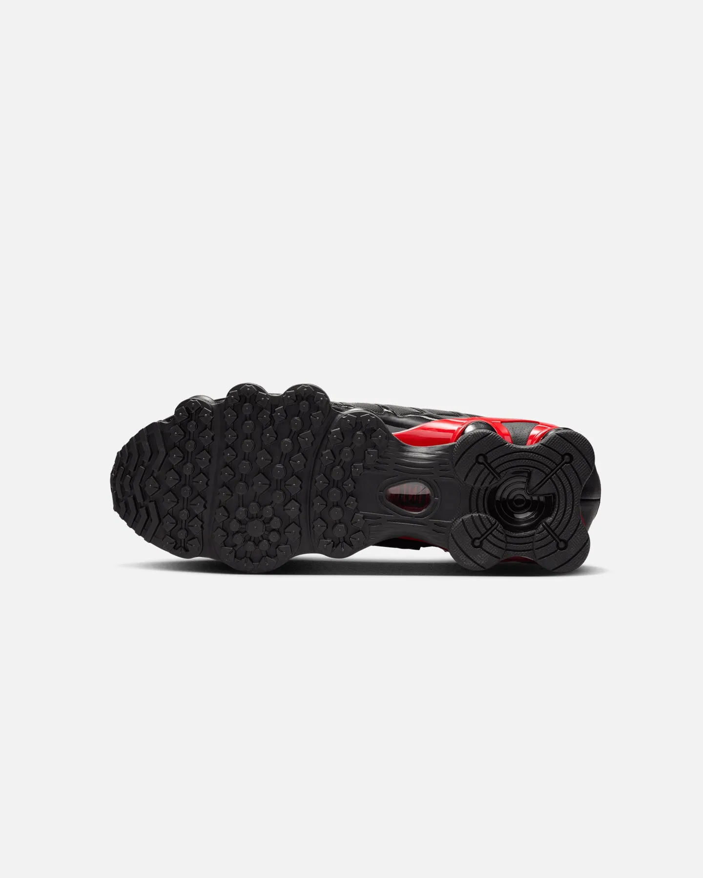 Abrasion Resistant Toe Universal Fit Nike Shox TL "Black Red" Black/Metallic Silver