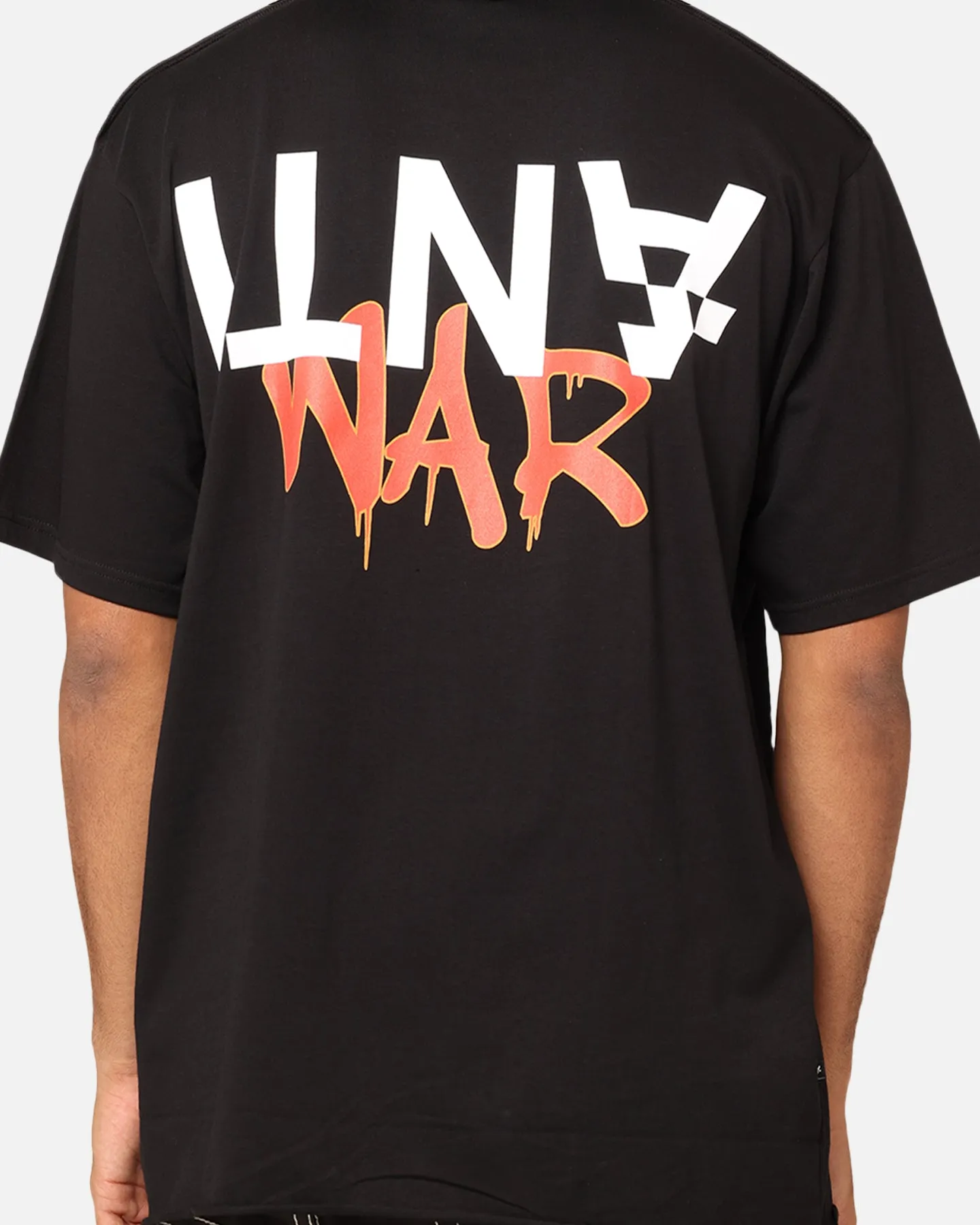 Smooth Seam Technology Stretchable Fabric The Anti Order Anti War Baggy T-Shirt Black