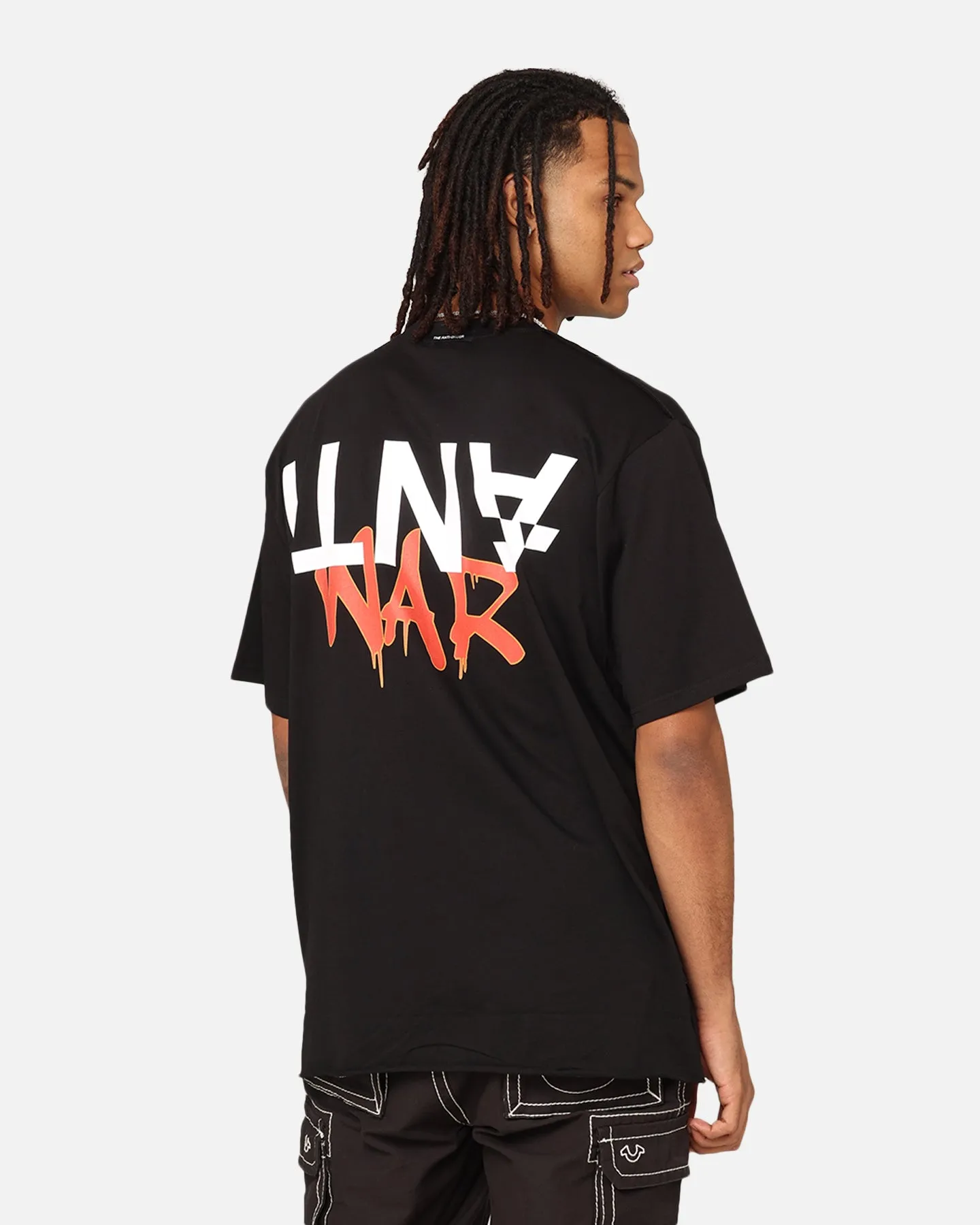 The Anti Order Anti War Baggy T-Shirt Black Sporty Vibe
