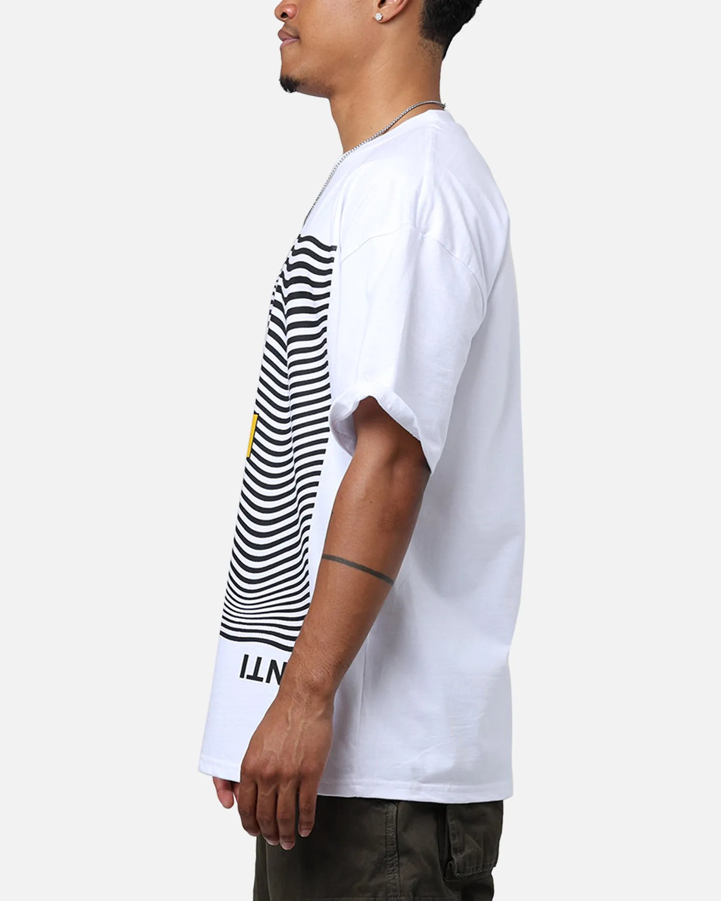 Casual Layer Wear Relaxed Design The Anti Order Shurt T-Shirt White