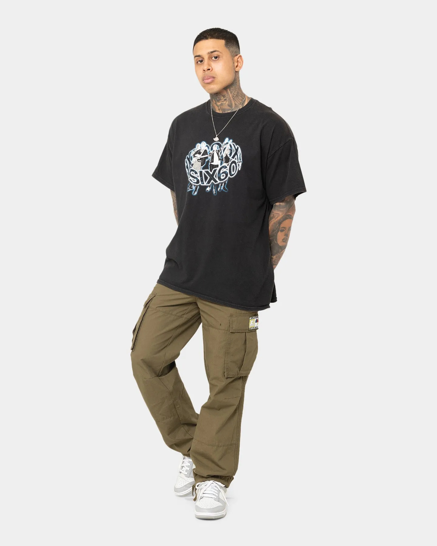 Cozy Wearable Summer Comfort Six60 Merch Six60 Tour Vintage T-Shirt Black Wash