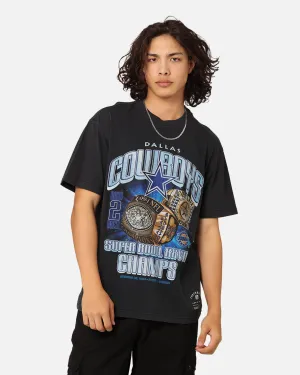 Mitchell & Ness Dallas Cowboys '93-94 Super Bowl Champs T-Shirt Faded Black Sustainable production
