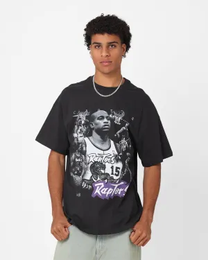 City Smart Look Mitchell & Ness Toronto Raptors Vince Carter Player Photo T-Shirt Faded Black